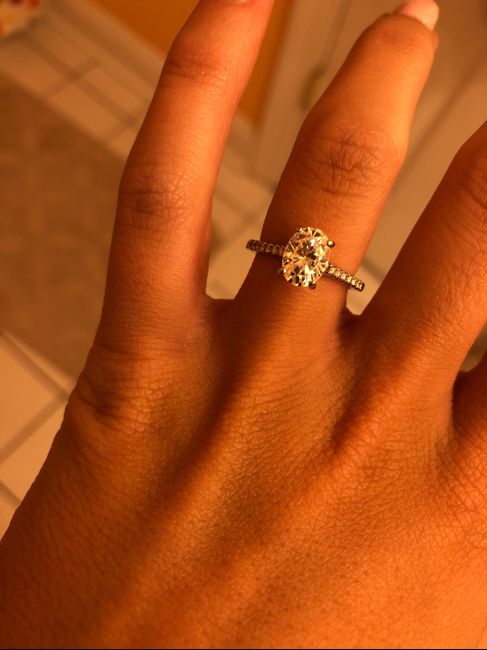 Is it ok to ask you for how many  ct’s is your engagement ring? And for the price and brand? 8