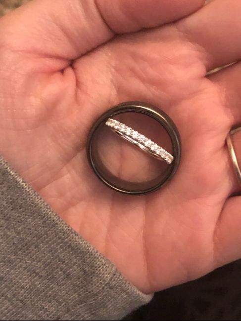We can check wedding bands off the list! 1