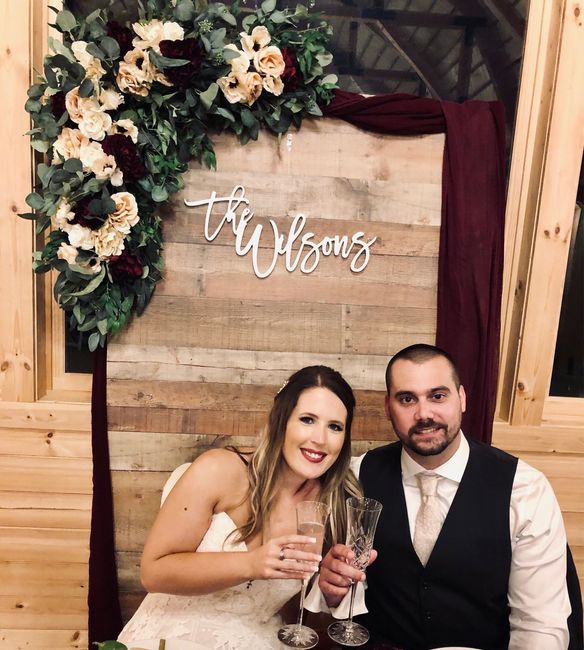 Sweetheart table decoration trial 1