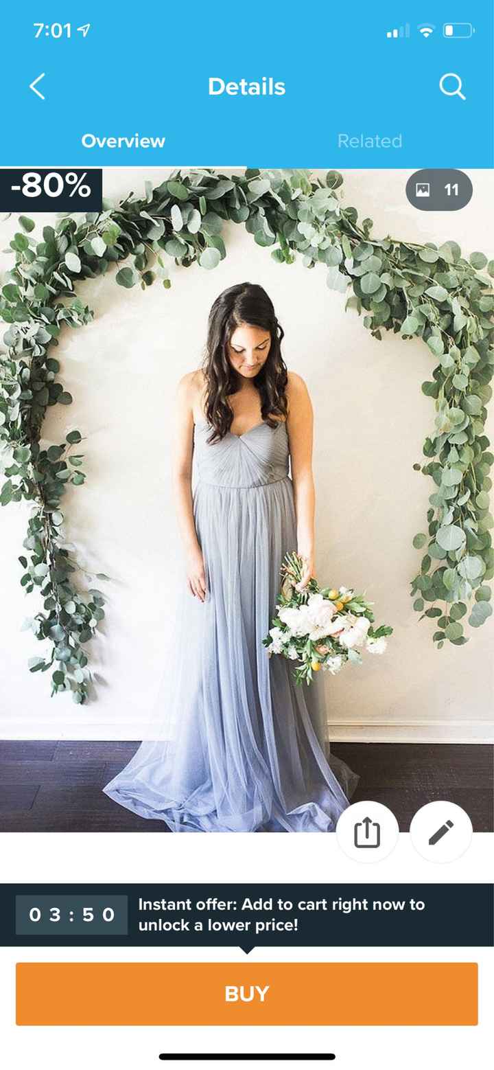 Best place for faux eucalyptus garland or just flowers - 1