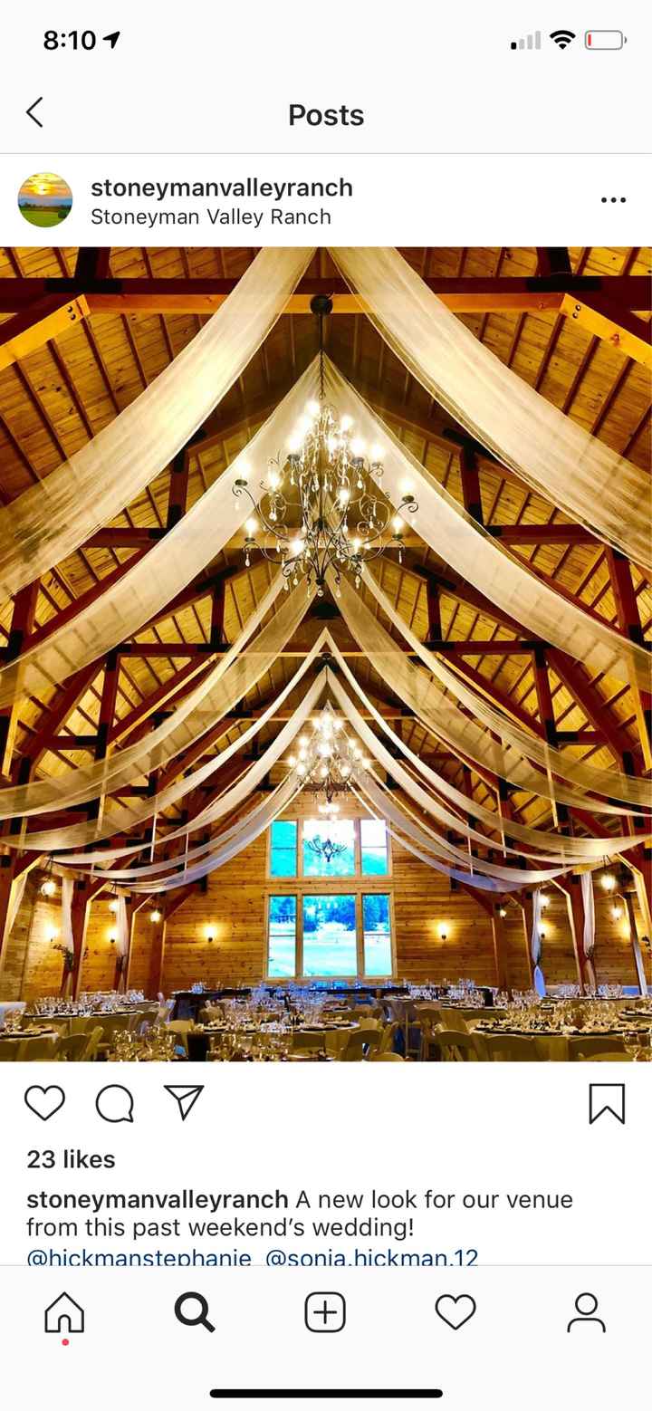 Draped fabric in venue! - 1