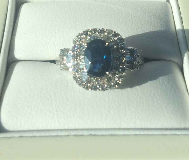 Sapphire (or other non-Diamond) rings