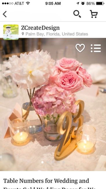 Undecided on table numbers