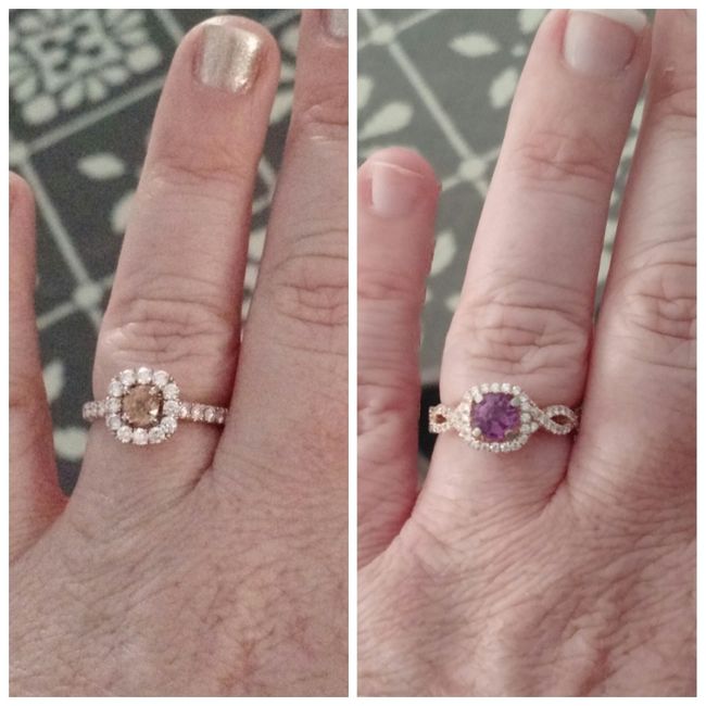 Tried to revive an old thread, but it wouldn't post...so Show me your nontraditional engagement ring