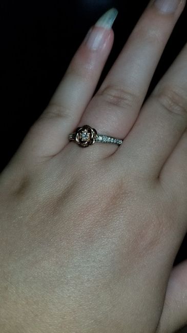 Who has a rose gold ring? - 1