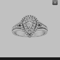 Pear/tear drop shaped rings - 2