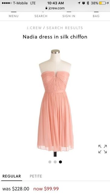 Budget friendly bridesmaid dress