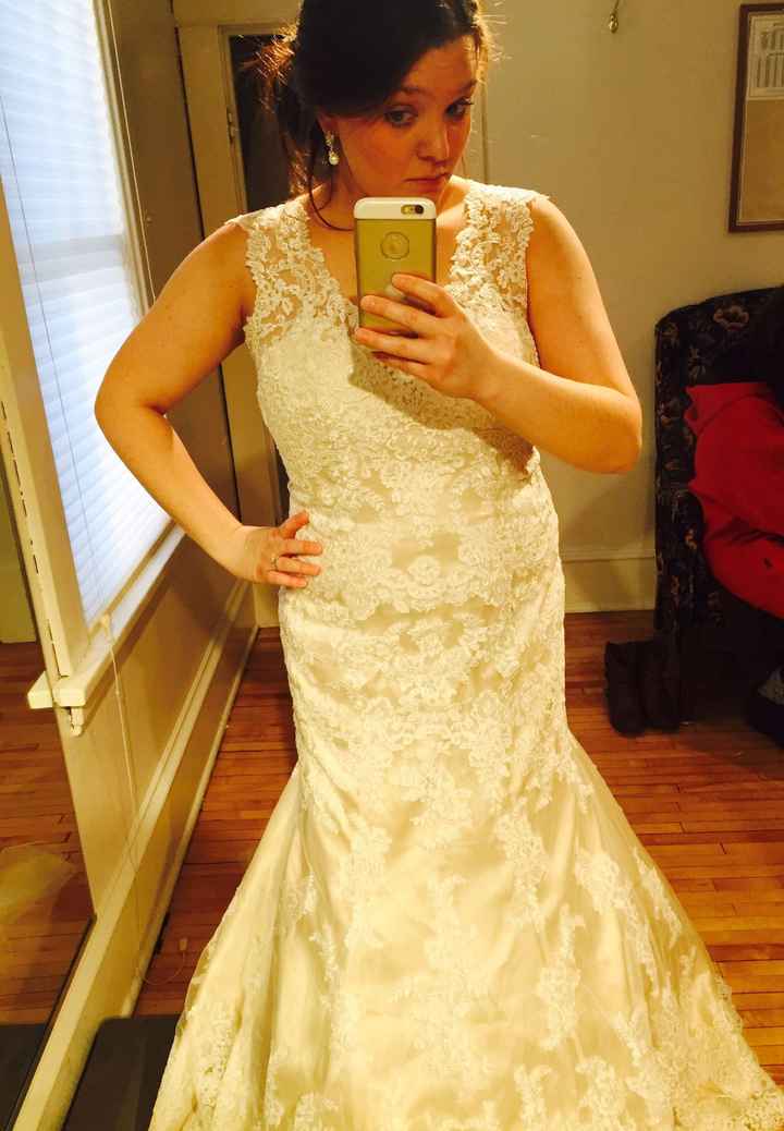 Picked up my dress last night!