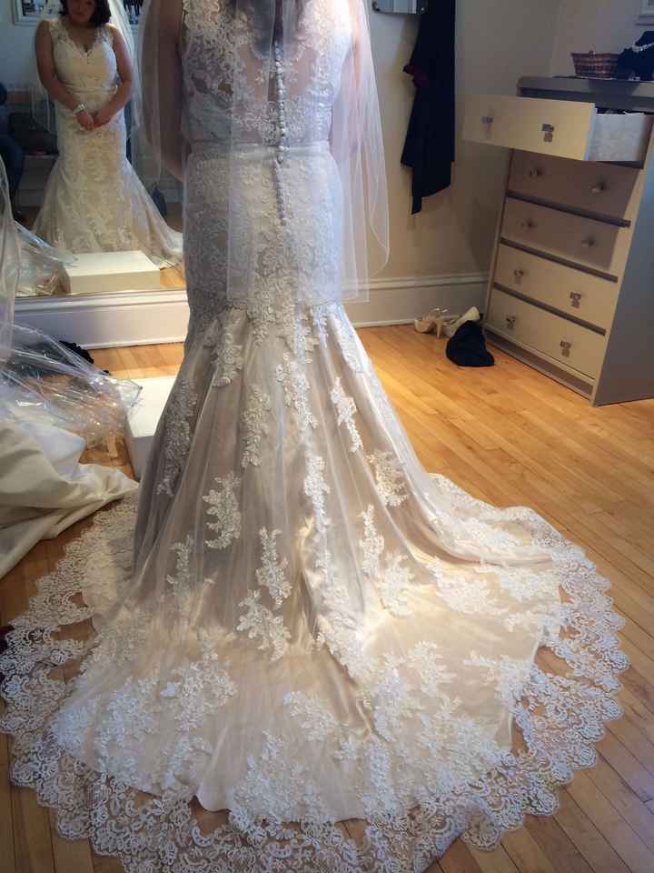 Picked up my dress last night!