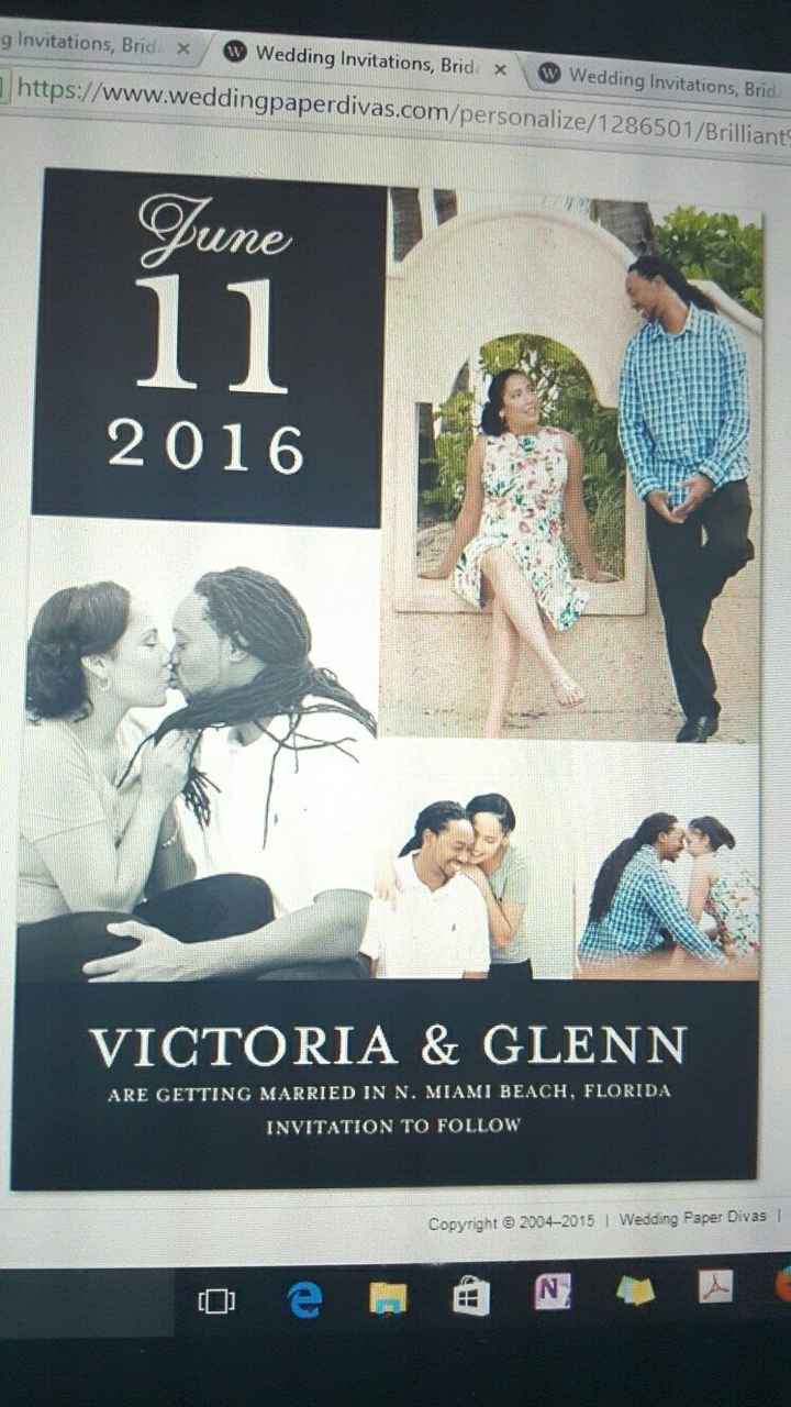 Choosing Save the Dates