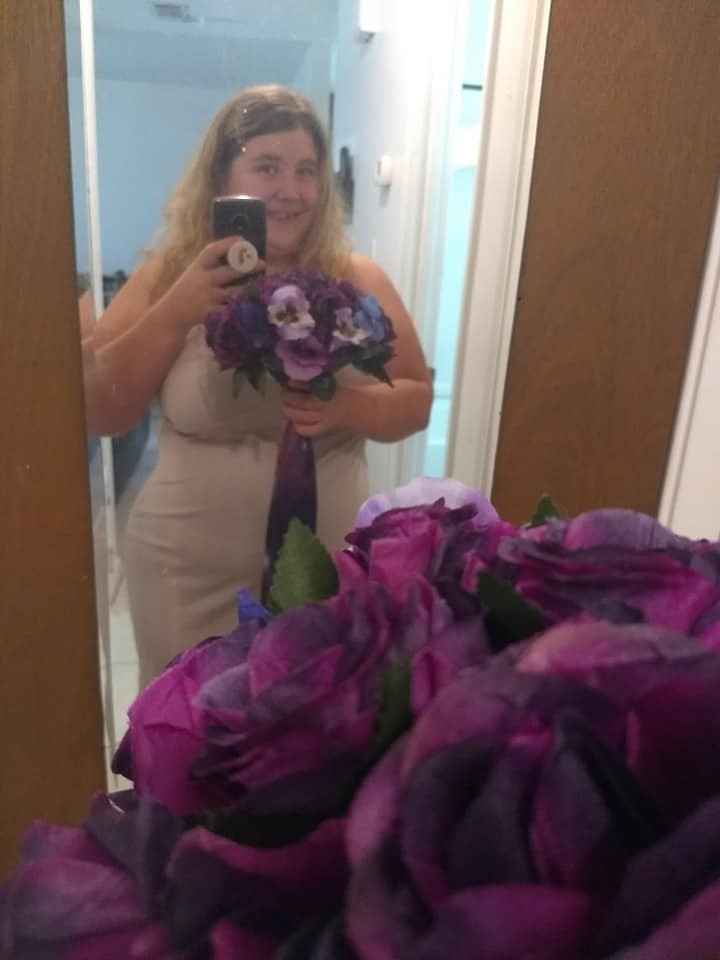 (Not my wedding dress!)