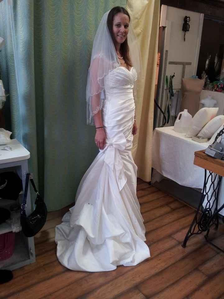 Dress and centerpieces