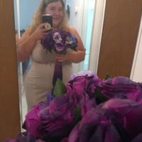 (Not my wedding dress!)