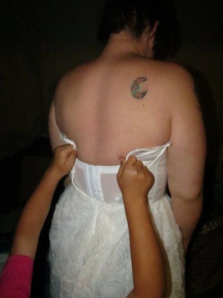 Finally! Pictures of me in my wedding dress!