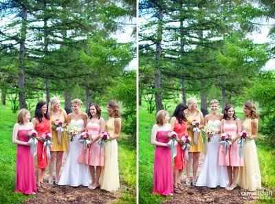Mismatched Bridesmaids!