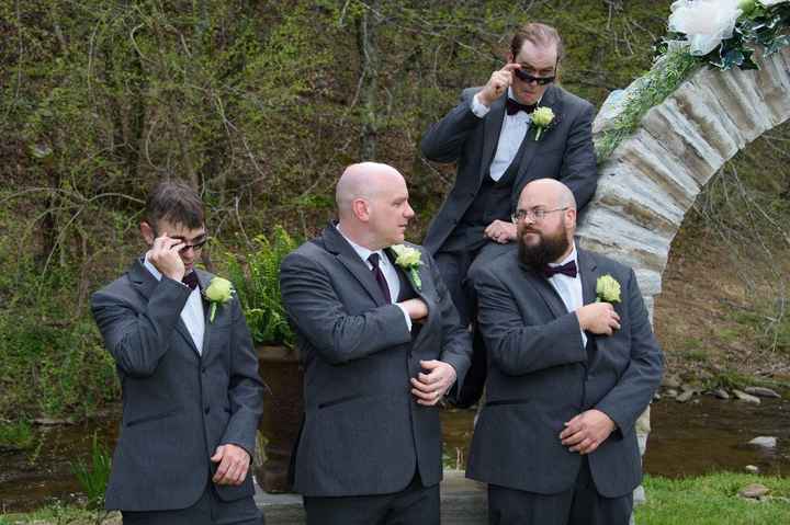 Groom and his guys