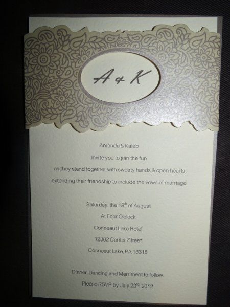99 days!!! August brides :) Specifically August 18th, 2012! Pictures included!