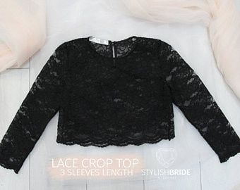Black lace top