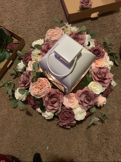 diy centerpiece trial! 3