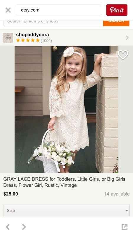 Flower girl attire