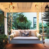 decorating a porch swing