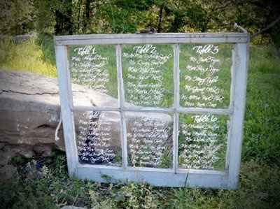 How do you make a seating assignment display?