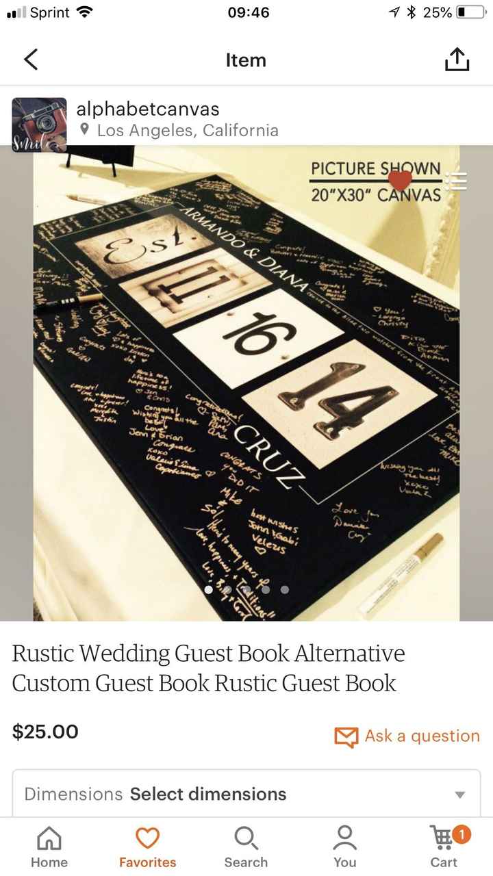 Guest Book Alternative Idea - 1