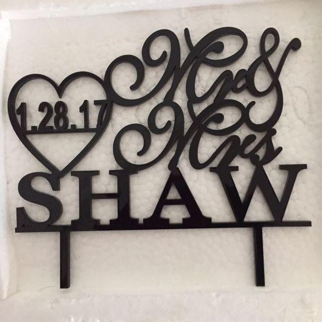 Our cake topper came in today!!!