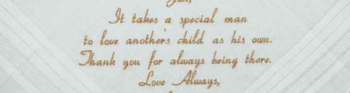 Wedding gift saying for step father/basically adoptive dad. - 2