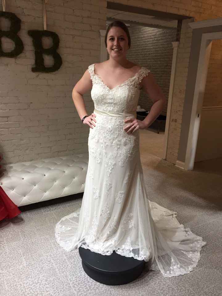 My dress is in!