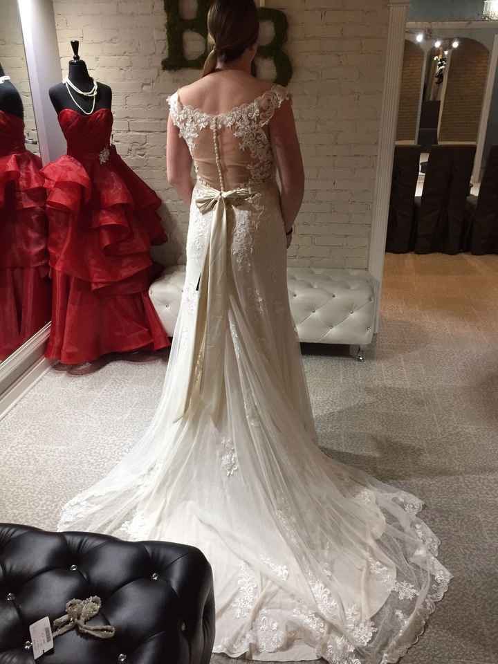 My dress is in!