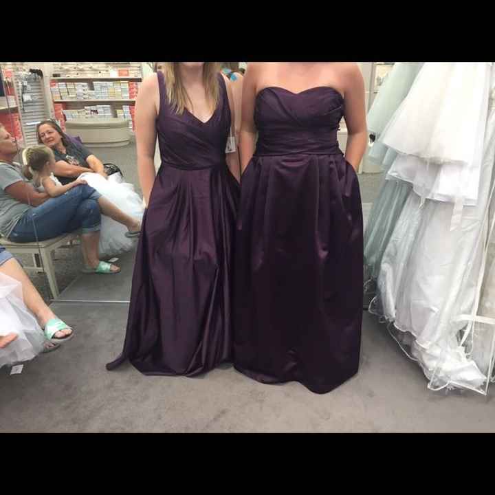 Maid of honor dress different from bridesmaids