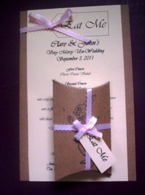 DIYed my favors! And Menus! Pics!