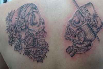 tattooed wedding rings