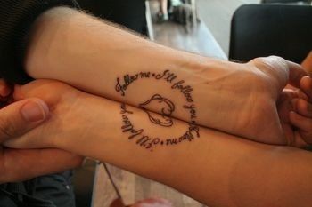 tattooed wedding rings