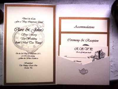 DIYed my invites!  Pics!