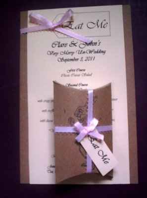 DIYed my favors! And Menus! Pics!
