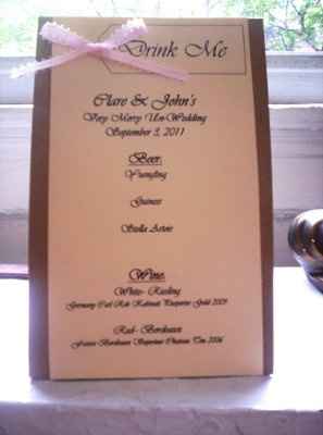 DIYed my favors! And Menus! Pics!