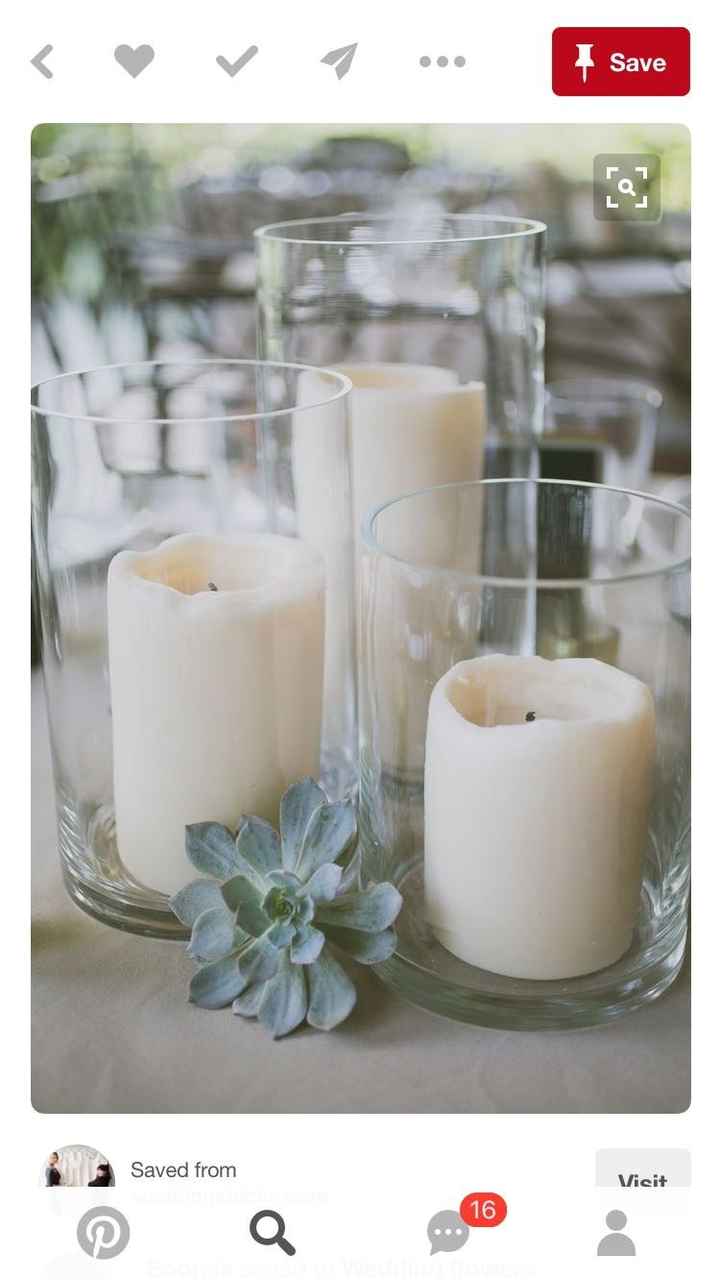 Centerpieces without flowers
