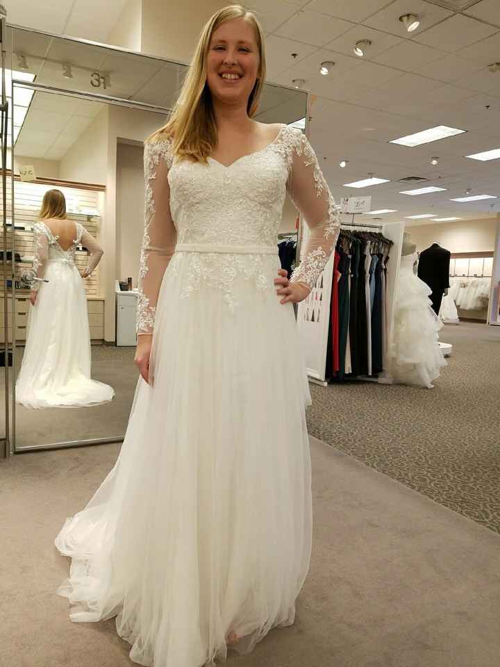 I bought my wedding dress today:)