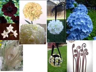 Tiffany Blue & Chocolate Brown Flower Ideas