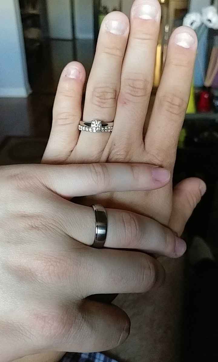 Will you please show me your wedding band if you have a solitaire?