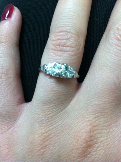 How was your engagement ring chosen?