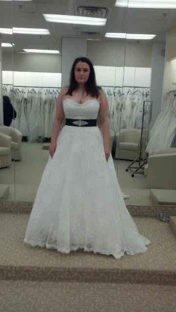 My moment of truth! How my gown currently fits, plus I need opinions on sash! *Pic HEAVY