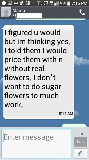 Kind of just want to punch her in the head...*Update in comments.