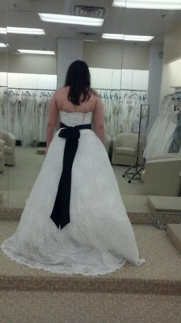 My moment of truth! How my gown currently fits, plus I need opinions on sash! *Pic HEAVY