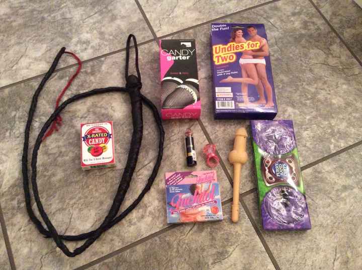 For laughs, the shower with dirty gifts