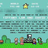 Video game themed DIY wedding invite (PICS)