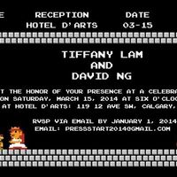 Video game themed DIY wedding invite (PICS)