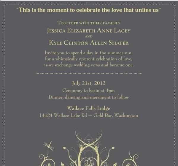 Help Proof my Invite, please!